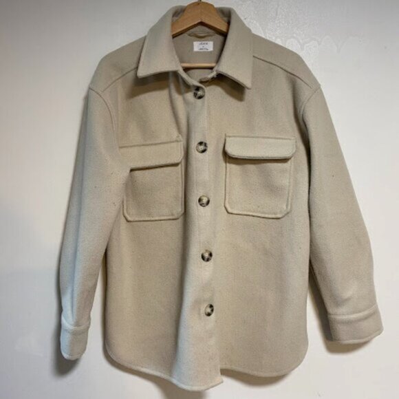 Ardene Cream Shacket Women's Shirt Jacket Size S/P - Picture 2 of 11